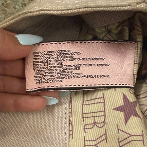 Y2K Juicy Couture Beige Tote with Brown Leather Handles - Picture 10 of 15